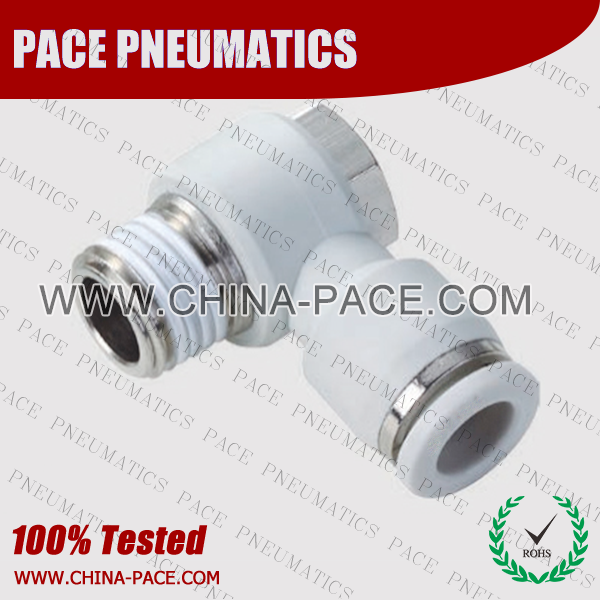 Grey White Push In Fittings Male Banjo, Composite Pneumatic Fittings, Polymer Air Fittings, Push To Connect Fittings, one touch tube fittings, Pneumatic Fitting, Nickel Plated Brass Push in Fittings, pneumatic accessories.